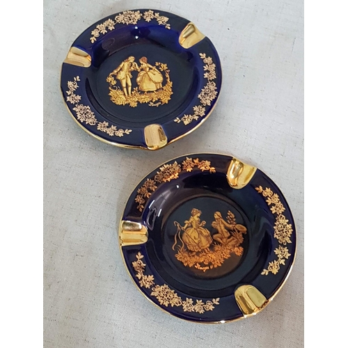 60 - Collection of Limoges inc; Small Sweet Plates, 2 x Matching Ashtray and Large Trinket Box