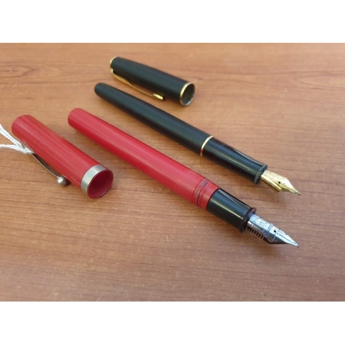 64 - 2 x Fountain Pens; Parker and Sheaffer with Ink Cartidges