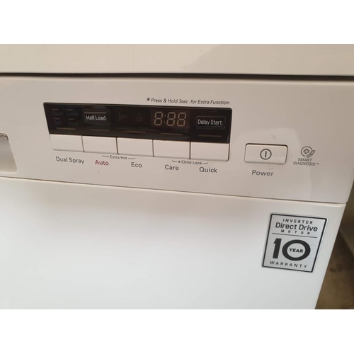 94 - LG Direct Drive Inverter Dishwasher, White Colour, Model: D14522 WF, (60 x 60 x 85cm)