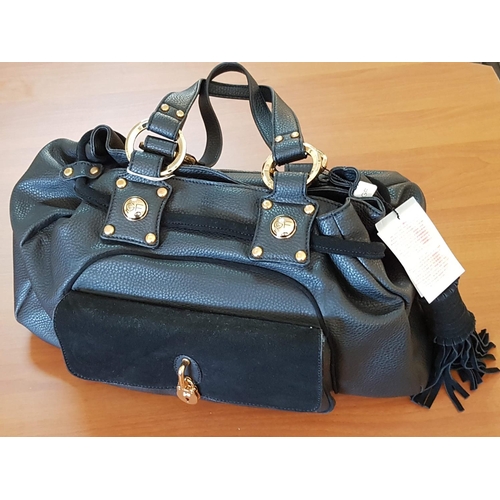 425 - GF Ferre Black Leather Ladies Handbag (New)