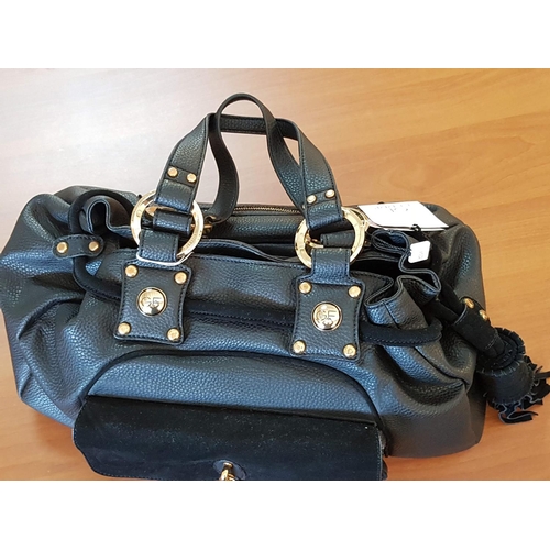 425 - GF Ferre Black Leather Ladies Handbag (New)