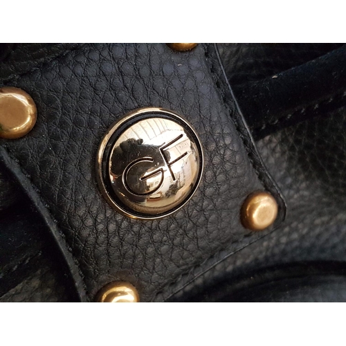 425 - GF Ferre Black Leather Ladies Handbag (New)