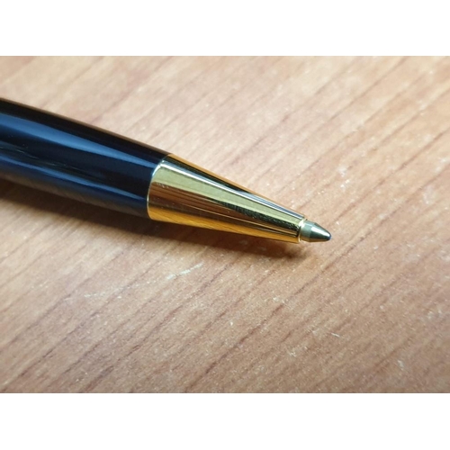 1 - Mont Blanc Meisterstuck Ball Point Pen, Twist Opening, with Mont Blanc Black M Refill Cartridge, in ... 