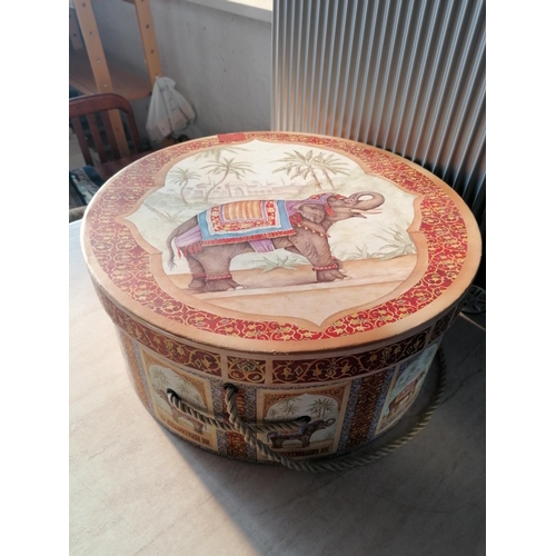 40 - Elephant Theme Hat Box