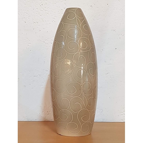 113 - Tall Large Ceramic Vase (H:58cm)