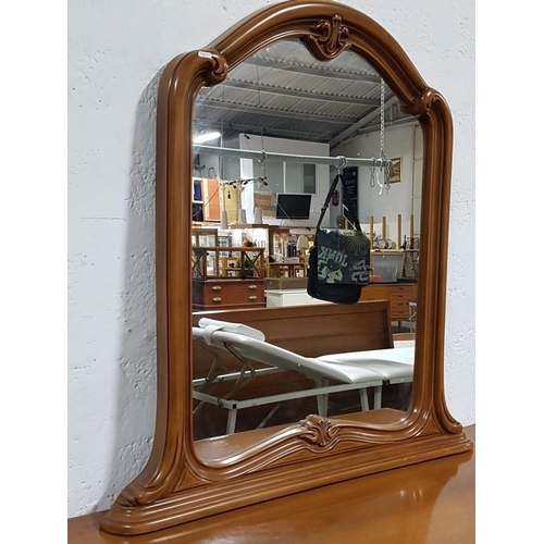 169 - Classic Style Wooden Chest of Drawers with Matching Large Mirror