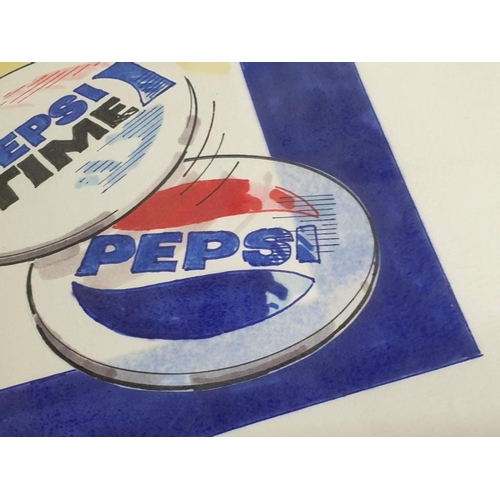 207 - Collection of Vintage Pepsi Advertising Posters inc; 2 x 