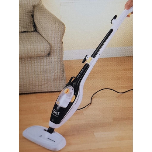 334 - Morphy Richards Steam Cleaner (9 in 1 Upright and Handheld)