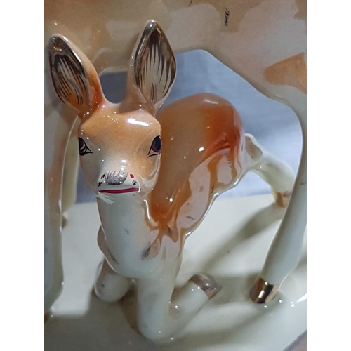 72 - Bambi and His Roe Deer Mum Ceramic Figurine