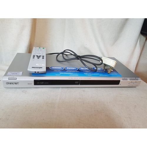 92 - Sony DV P-NS37 CD/ DVD Player with R/C (Donated by Mr Stelios for Red Cross)