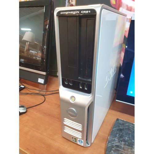 233 - Dell PC (Dimension C521 Tower) with Windows Vista Home Premium, Together with Xerox Monitor and HP K... 