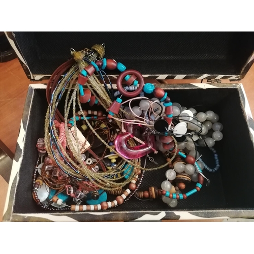 227 - Quantity of Costume Jewellery in Decorative Box