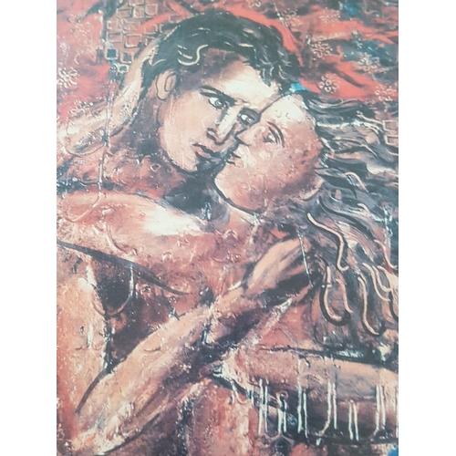 96 - Framed Print of Erotokritos Painting (1986) (35.5cm x 44.5cm)