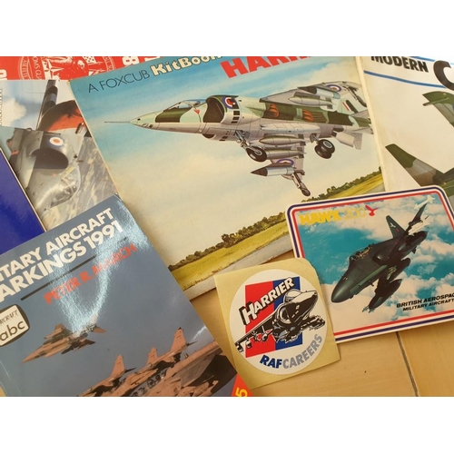 709 - Collection of Military Aircraft Magazines, Posters, Books, Folders, Ca Spotter Cards, Red Arrows etc