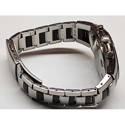 Seiko Sportura Men's Chronograph Watch, Model 7T62-OBKO on Stainess Steel Bracelet  Strap, Quartz *Ru