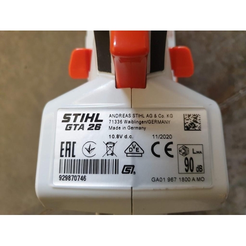 66 - Stihl GTA26 Cordless / Battery Garden Pruner *Working when Lotted*