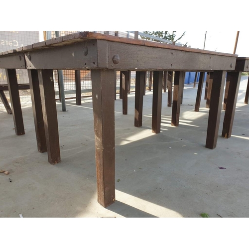 78 - Solid Wood Garden / Patio Table (or Rustic Dinning Table) (133cm x 75cm x 72cm)