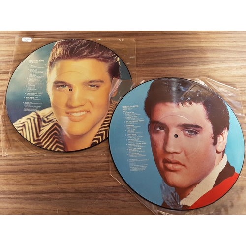 84 - Collection of 3 x Pictures Disks with 2 x Tribute to Elvis Side 1.2 and Side 4.3, and 