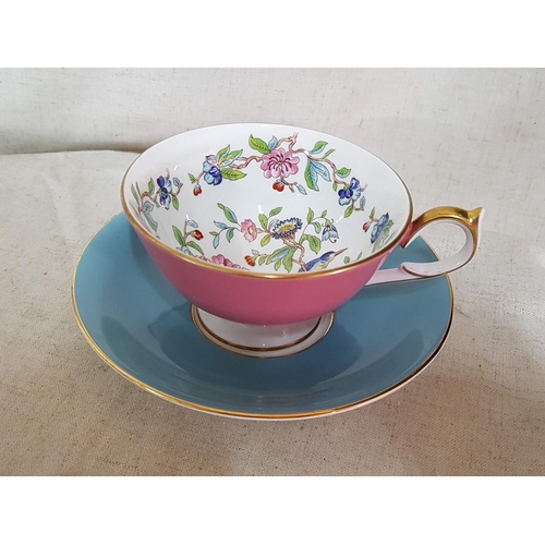 61 - Aynsley Porcelain Cup with Saucer (Donated for Red Cross Limassol by Miss Irmina)