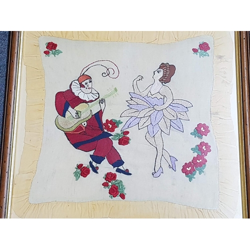 695 - Vintage Hand Craft in Frame (40cm x 44.5cm & 51cm x 51cm)