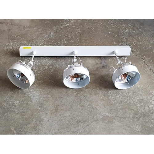 702 - 3 x Bulb Ceiling Light (White)