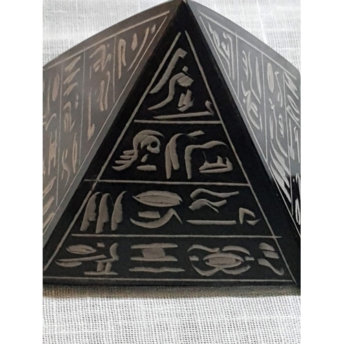 709 - Egyptian Pyramids Ornaments / Paper Weight (x3)