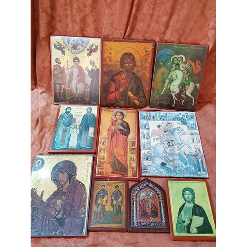 230 - Collection of 10 x Religious Icons (Icons of Saints and Mother and Child etc)