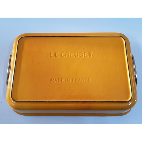 3 - Le Creuset (Made in France) Cast Iron Roasting / Oven Dish with Metal Handles (Approx. 39cm x 26cm)