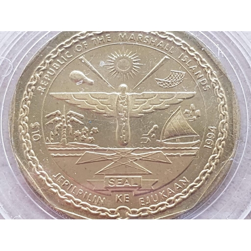 140 - 1994 Marshall Islands $10 (Ten Dollar) Coin 