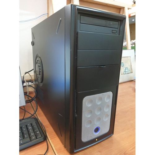 148 - Desktop PC with Tower, Phillips Monitor, Keyboard & Mouse, Windows 10, Intel Core 2 Duo CPU, 2.33GHZ... 