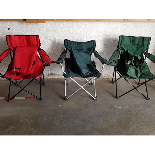 252 - Set of 3 x Folding Chairs with Cover