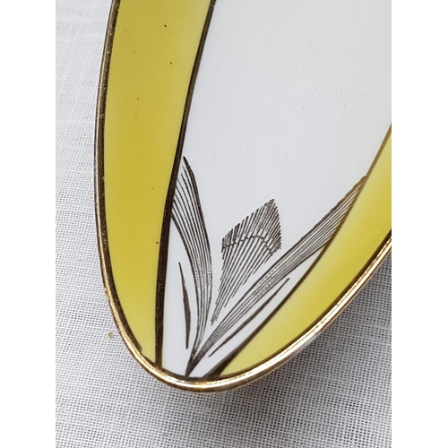 114 - Winterline Roslav Bavaria German, Vintage Porcelain Dish - Oval (21.5cm x 8.5cm) Sweet Dish - (4974)