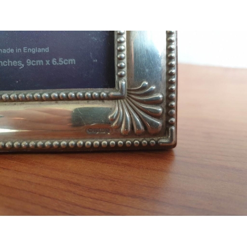 134 - Sterling Silver Photo Frame (9cm x 6.5cm)