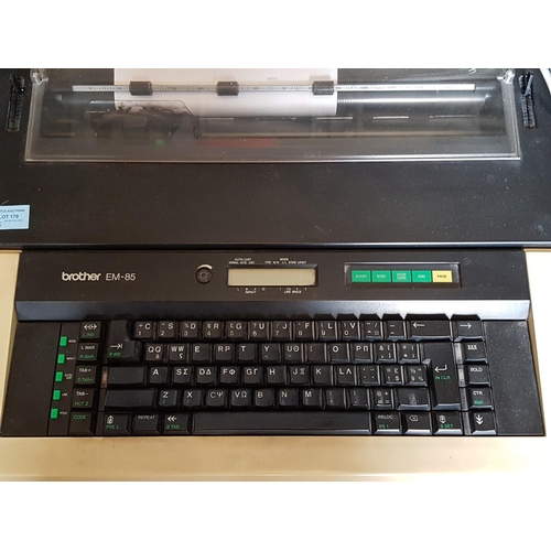 885 - Brother EM-85 Electric Typewriter *Working when Loteed*