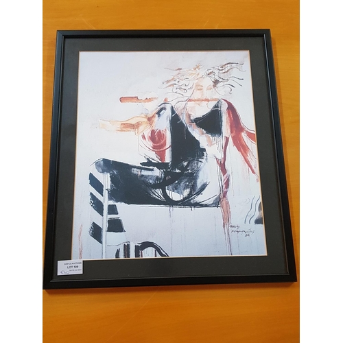 889 - Framed Print of Andreas Charalambous (1984) Painting (39cm x 44.5cm)