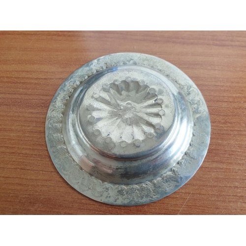 100 - Silver (830) Floral Pattern Dish (Ø10cm) (42gr)