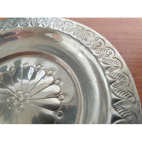 100 - Silver (830) Floral Pattern Dish (Ø10cm) (42gr)