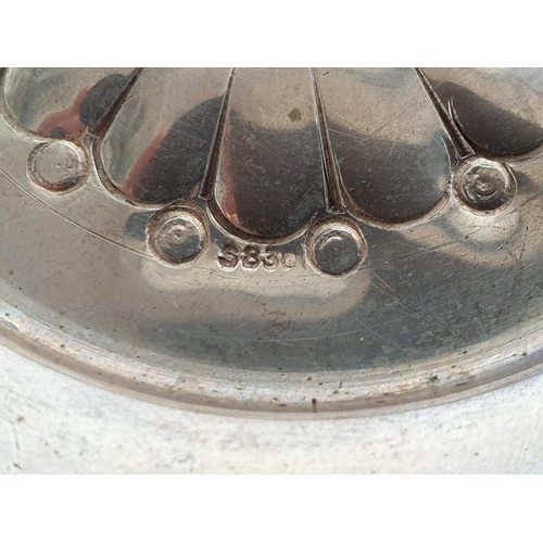 100 - Silver (830) Floral Pattern Dish (Ø10cm) (42gr)