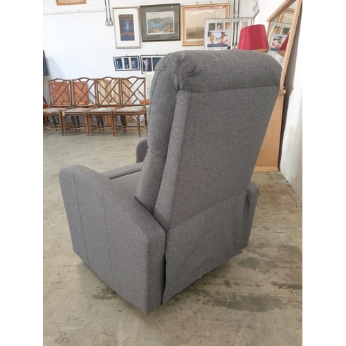 103 - Pair of Grey Fabric Reclining Armchairs (2)