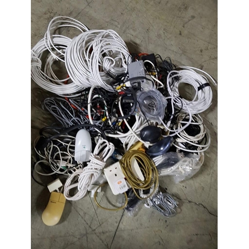 113 - Huge Collection of Wires, Cables, Connectors etc