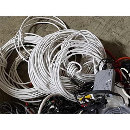 113 - Huge Collection of Wires, Cables, Connectors etc