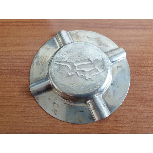 121 - Silver Ashtray (800) (Ø10cm) with Cyprus Map, 54gr