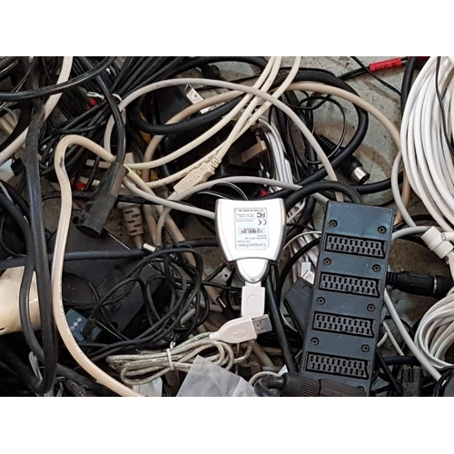 41 - Huge Collection of Wire Cables, Connectors etc