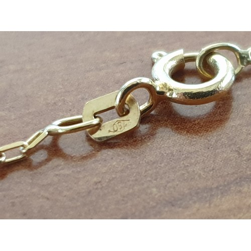 111A - 18ct Yellow Gold Cross Pendant Set with Clear Stones (Approx. 15 x 21mm, 2.1g), Together with 18ct Y... 