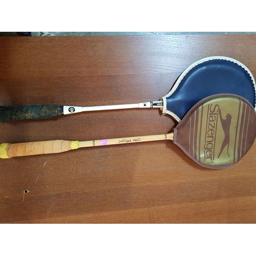 120 - Pair of Squash Rackets  inc Slazenger and Dunlop