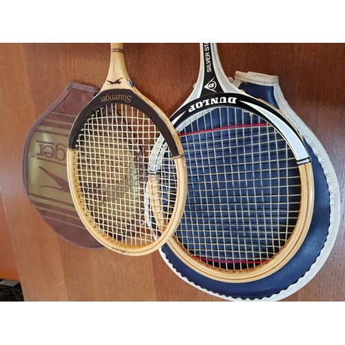 120 - Pair of Squash Rackets  inc Slazenger and Dunlop