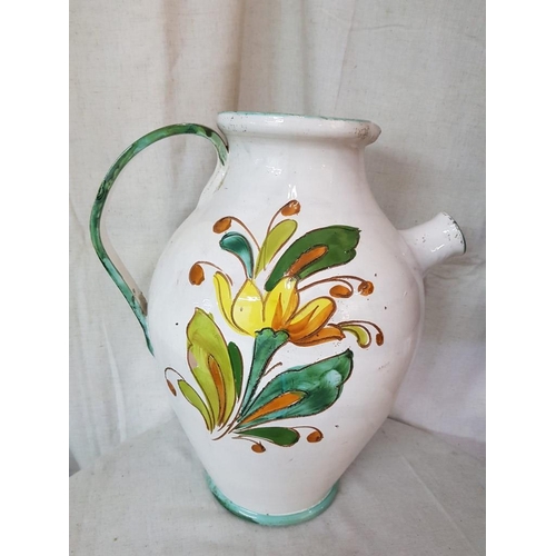 200 - Large Ceramic Hand Made Watering Can (H:43cm)