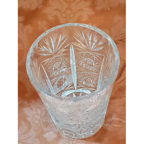 207 - Bohemia Crystal Small Vase (H:15cm x Ø10cm)