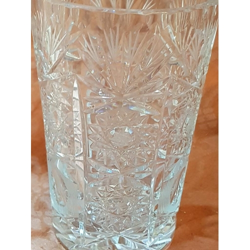 207 - Bohemia Crystal Small Vase (H:15cm x Ø10cm)