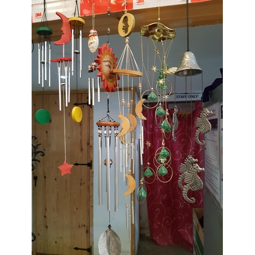 214 - Various of Wind Chimes